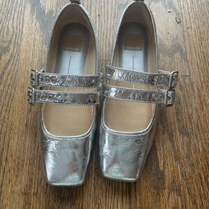 Dolce Vita Metallic Double Strap Flats